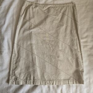 Cream Linen skirt